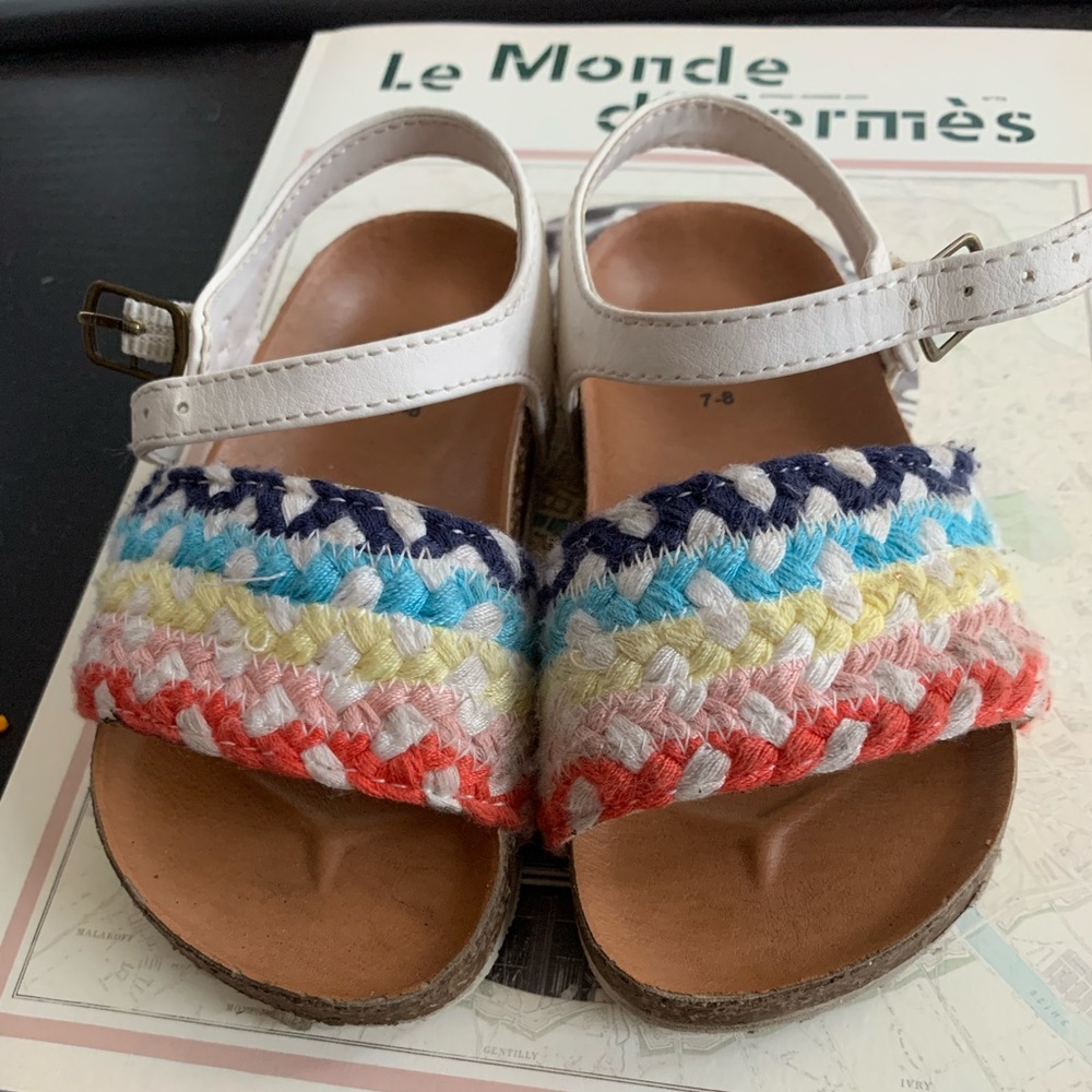 gap navajo rainbow Birkenstock sandals 7-8T